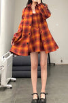 SHUSHU TONG double collar long coat aw21co07 orange
